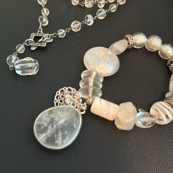 White and clear Silpada set - Picture 2 of 5